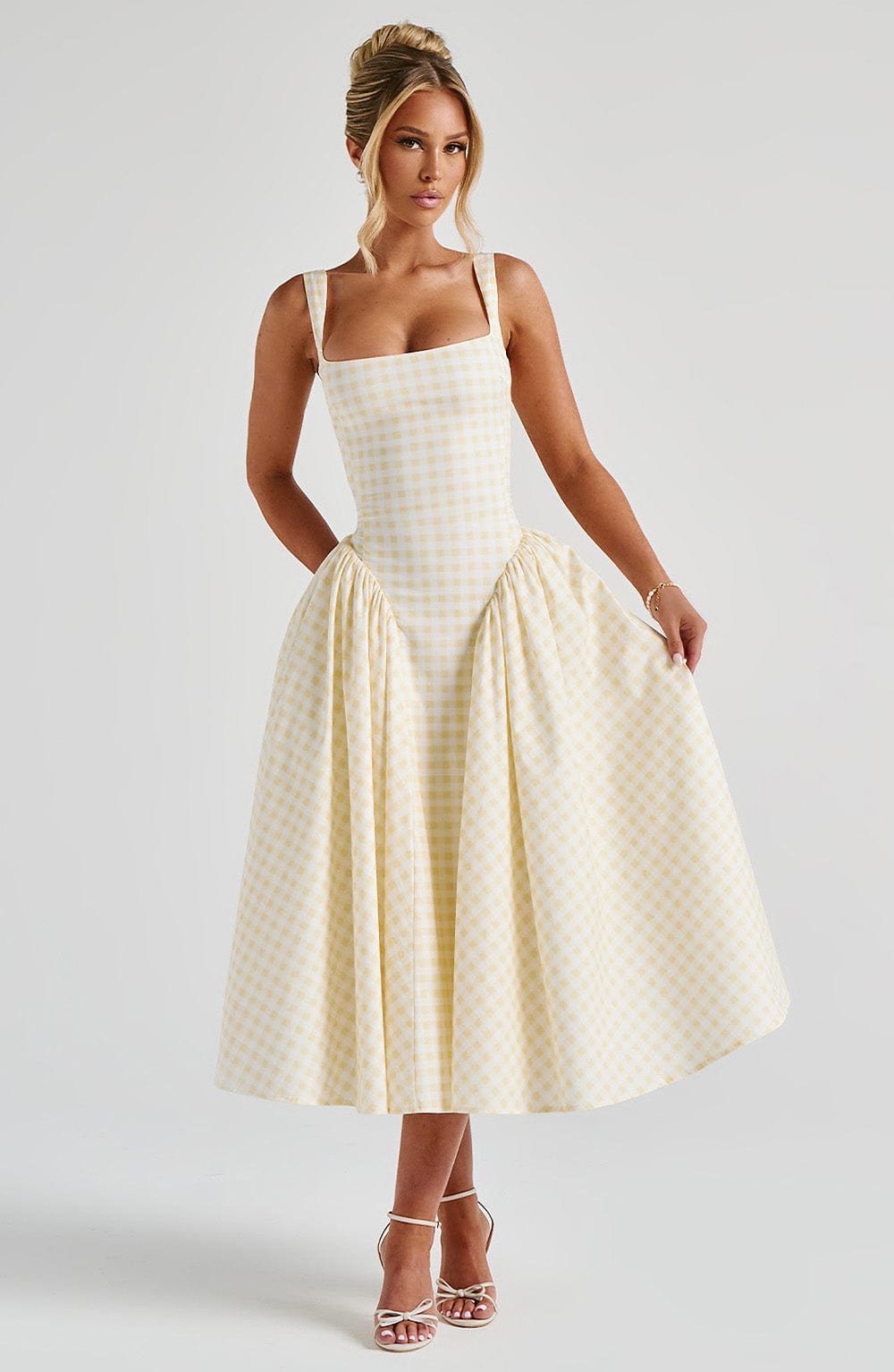 Sherrie Midi Elbise - Limon