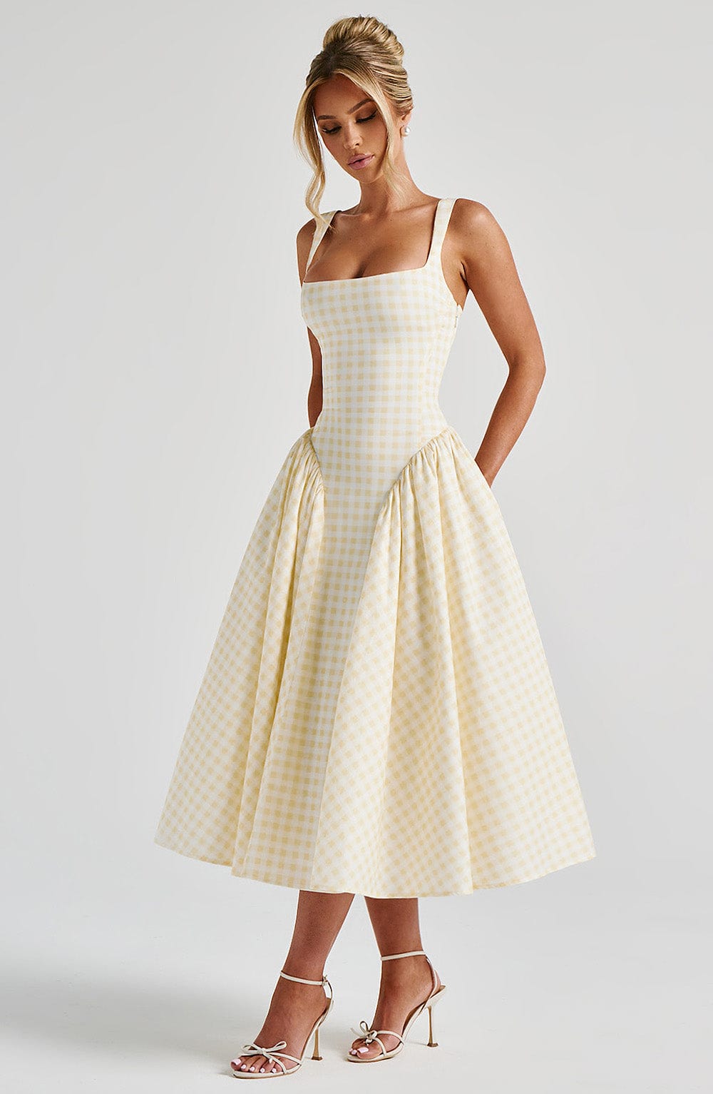 Sherrie Midi Elbise - Limon